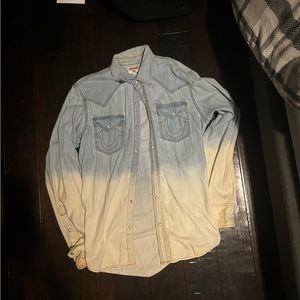 True religion light denim jacket